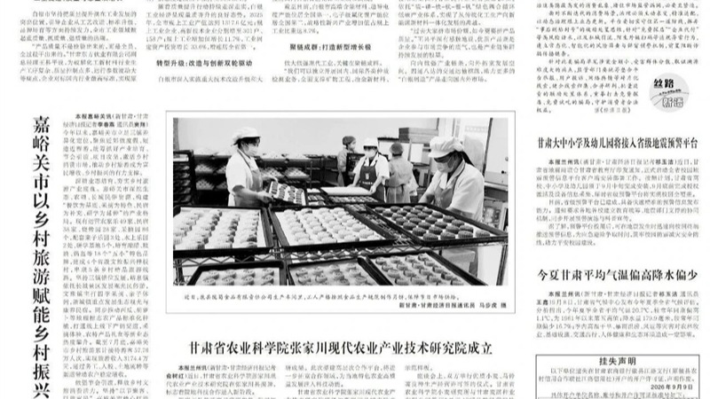 媒體關注 | 政金企協同發力 融資租賃激活甘肅制造新動能